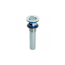 Contra Cromada para Lavabo con Tapón Giratorio