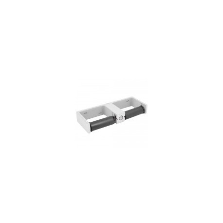 Portarrollo doble antirobo cerradura frontal